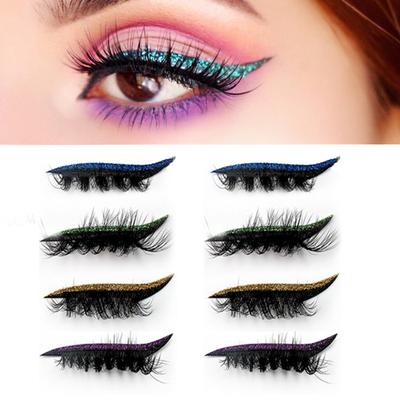 1 pár lenivých očných tieňov náplasť na mihalnice vodoodolné očné tiene mihalnice nálepky na líčenie opakovane použiteľné nálepky na líčenie očí s umelými mihalnicami tieň