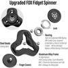 Fox Tri 1.8'' Fidget Spinner with Steel Beads, Luminous Metal Spinners Toy, Premium Bearing 2~4Min, Autism Sensory ADHD Anxiety Focus Meditation