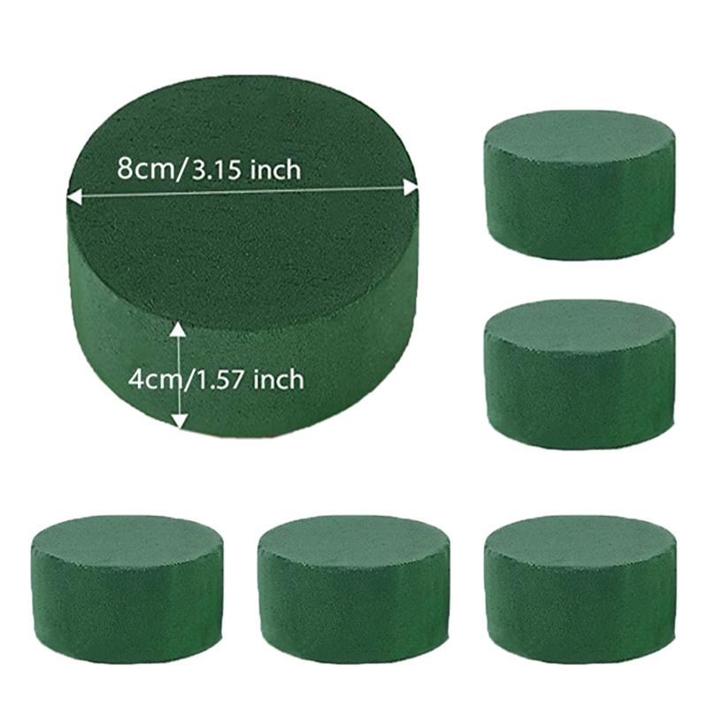 1PC/6Pcs Floral Foam Blocks for Fresh and Artificial Flowers Wet Floral Foam Blocks for Home Wedding Party Holiday Decorations