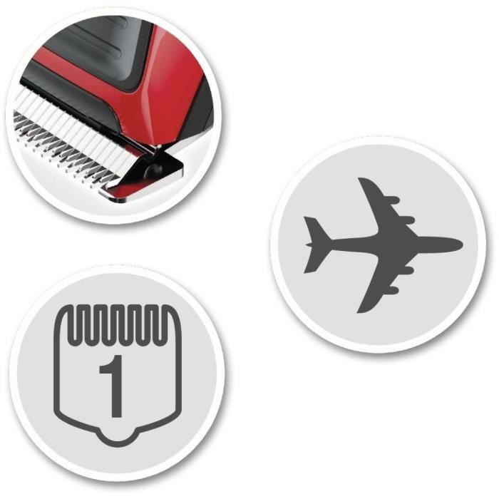 Tondeuse à cheveux REMINGTON HC5100 My Groom - 12 hauteurs de coupe - Lames auto-affûtées - Moteur professionnel