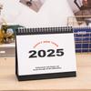 2025 Small Desk Calendar Standing Flip Desktop Calendar Monthly Planner Time Management Organizer for Home Office School