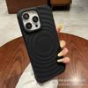 Frosted Apple 11Promax All-Inclusive 11 11 Magnetic Sun Shell Simple Silicone Shell 11 Circle Pattern Mobile Phone Shell