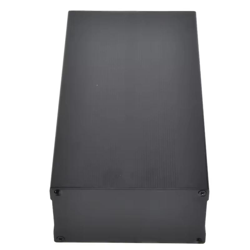 ABBP-Aluminiumlegering Zwart Zand Elektronische Behuizing DIY Projectdoos 55X106x200mm Beschermhoes