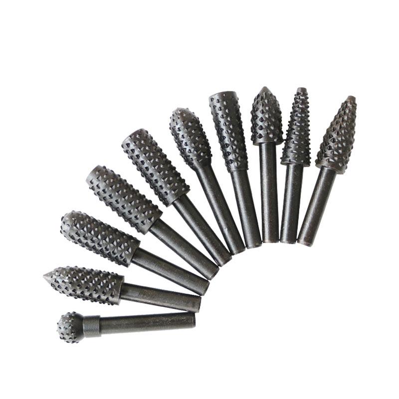 5-Piece Woodworking Rotary File Set: Grinding and Carving Heads for Wood Embossing