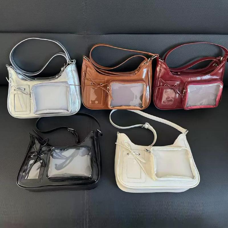 Kids Harajuku Shoulder Bag Women Korean Transparent Ita Bag School Crossbody Bag Anime Preppy Handbag Purse Toys