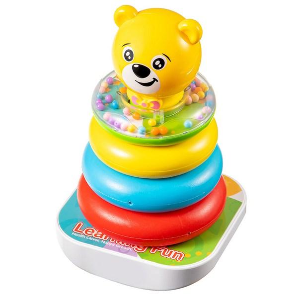 Busy Angel Bear Ring Stacking, Mixed Colors, 1 Piece, Korean Baby Products