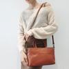 Vegetable Tanned Leather Women's Bag New Simple All-matching Genuine Handbag Commuting Tote Single Shoulder Diagonal