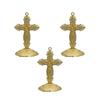 Colorfast Metal Christian Crucifix Craft with Stand for Home Religious Decoration With Artistic Designs