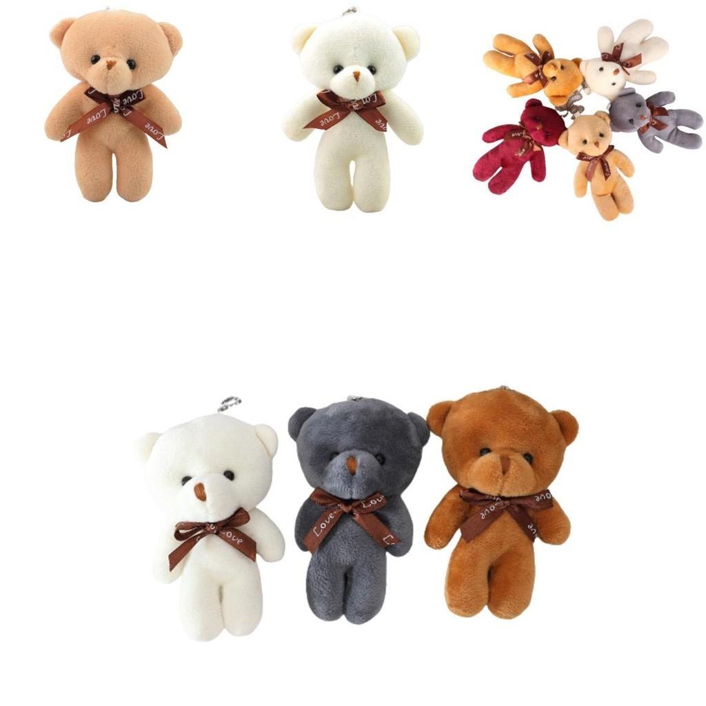 Plush Teddy Bear Toy Keychain Keyring Pendant Stuffed Doll Gift Girlfriend Kids