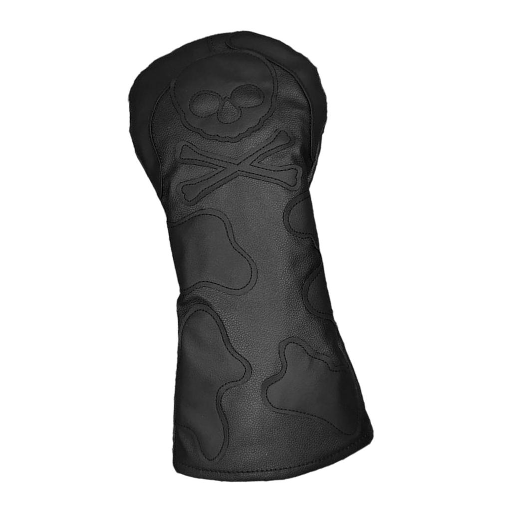 Durable Embroidery Skull Pattern golf Cover Hybrid Driver Headcover Sleeve w/ No. Tag Accessories