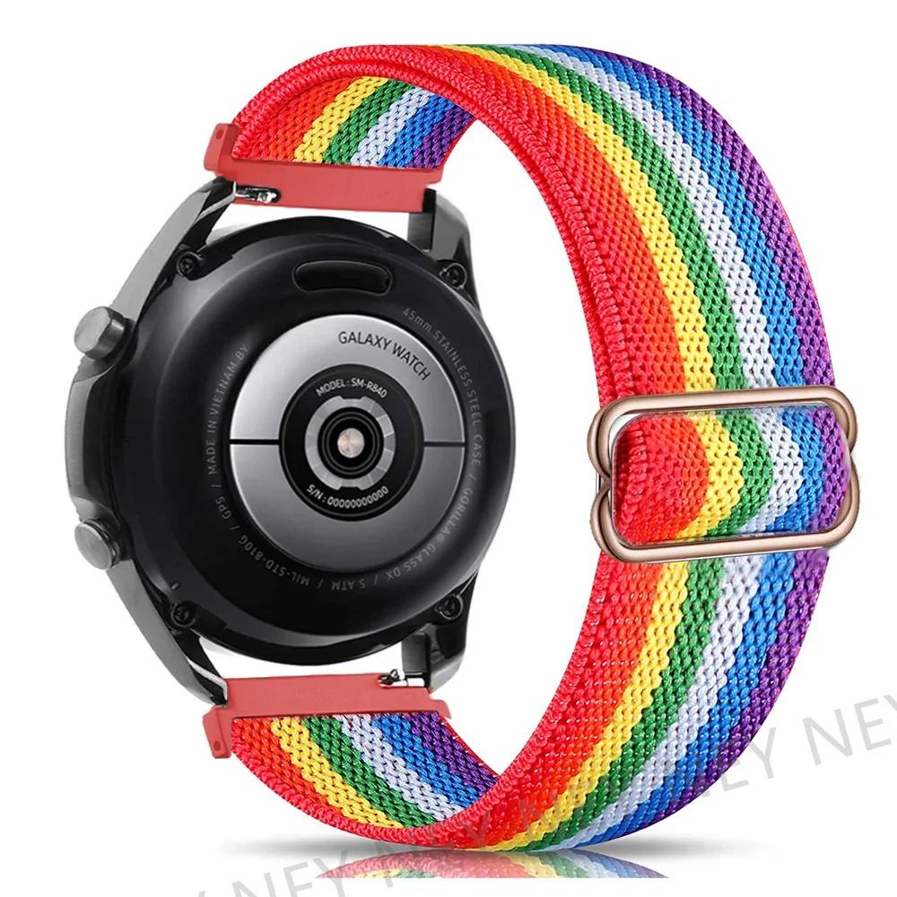 20 mm/22 mm Band für Amazfit GTS 4/2/2e/3/GTS2 Mini/GTR/4/3/Pro/GTR2/42 mm/Stratos Nylon elastisches Uhrenarmband Amazfit Bip-Armband