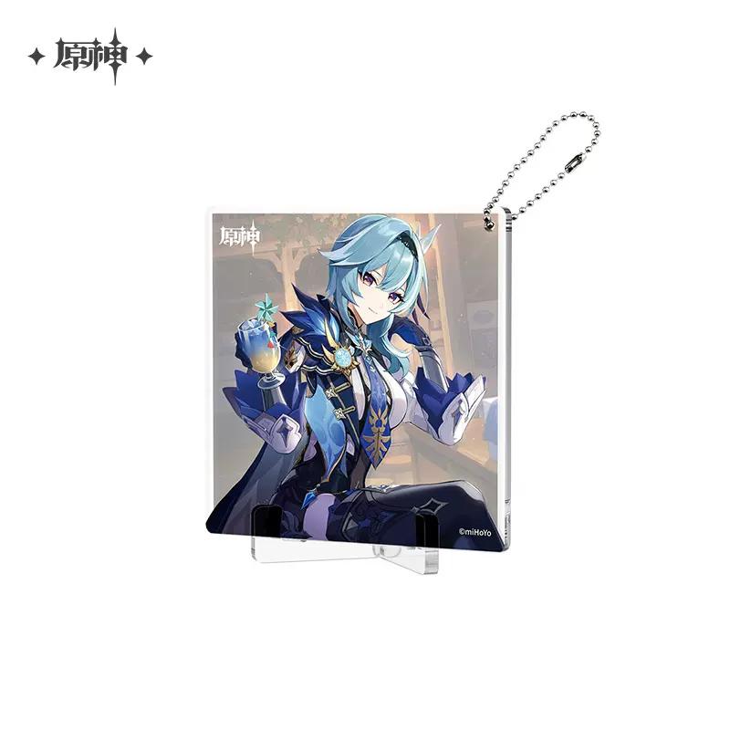 Sunsyea Genshin Impact Official Merch miHoYo Original Birthday Series Coaster Keychain Stand Kazuha Eula Ayaka Albedo