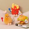 Honey Pot Burger Fries Plush Toy Foodie Retail Pillow Doll Children's Gift Female Grab Machine Doll Doll