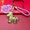 Year of the Horse Gold Pendant Keychain - Elegant Horse Charm Gift and Cultural Souvenir