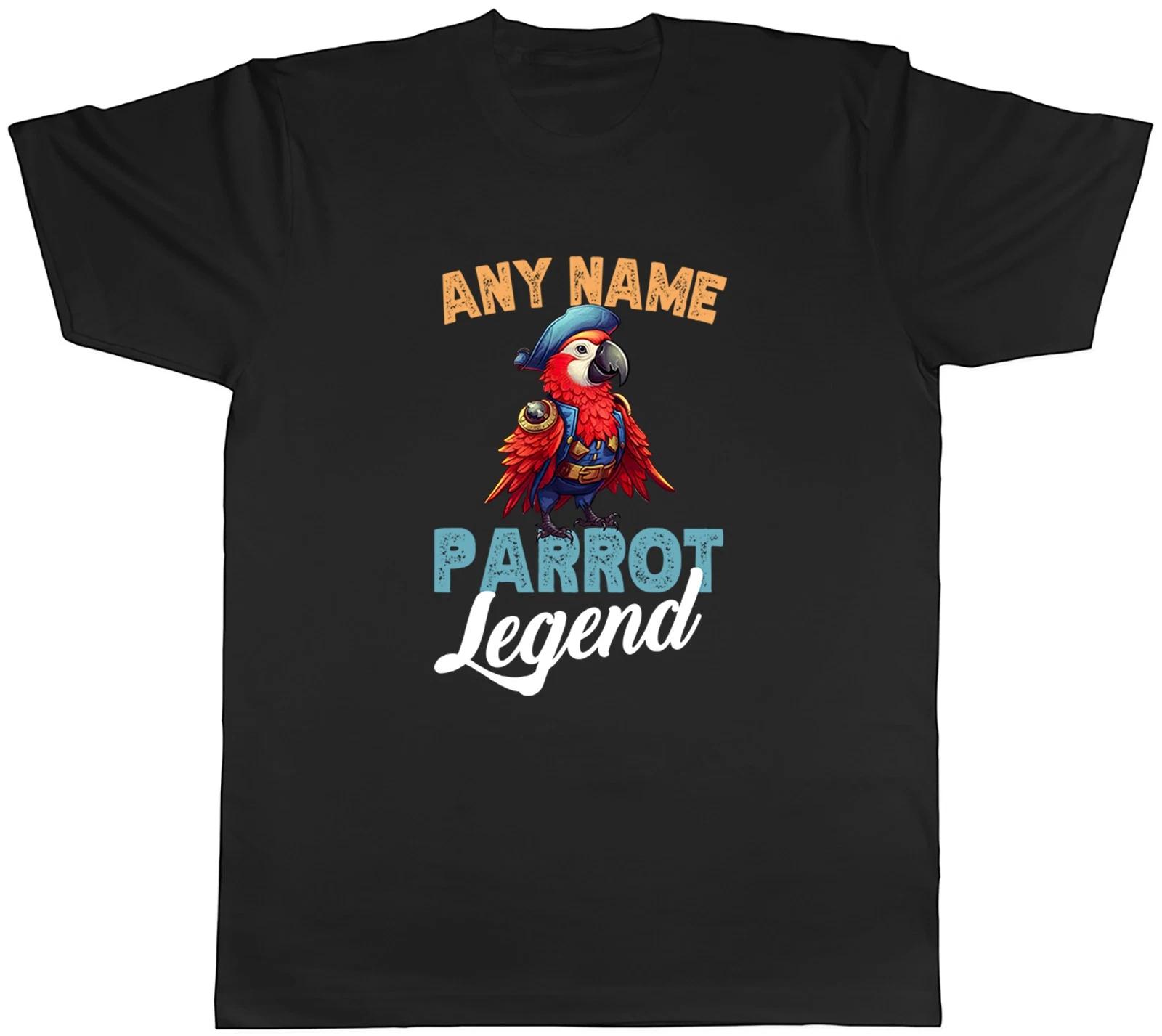 Personalised Any Name Parrot Legend Mens T-Shirt Tee Gift Top XS