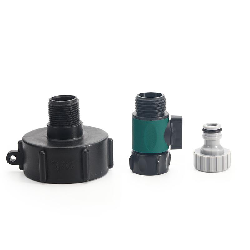 IBC Tank Fittingen S60 IBC Tank zu 20/25/32mm PE Rohr Adapter Gartenbewässerung Bewässerung Schnellkupplung IBC Tank Adapter