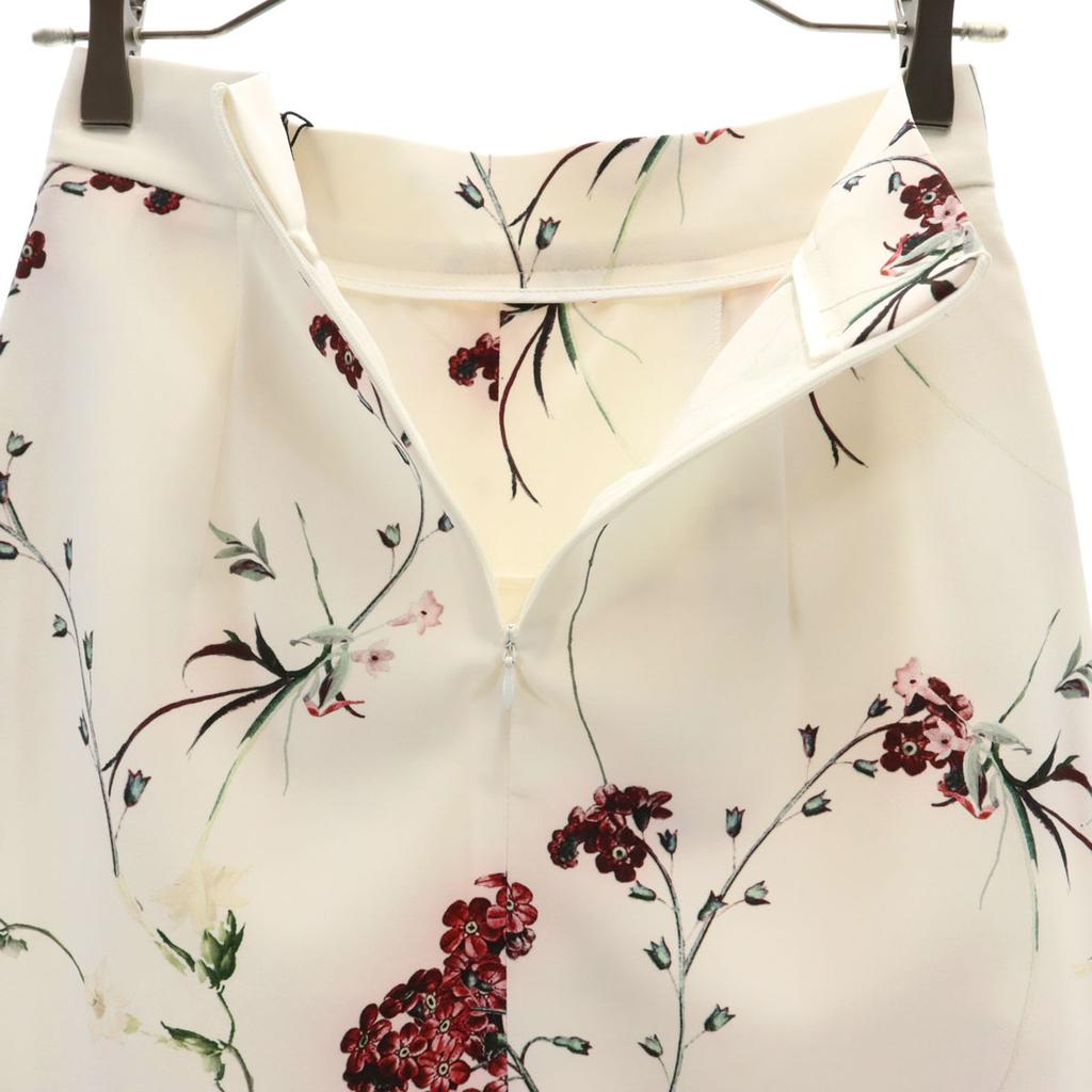 unused ZARA WOMAN Floral Knee length skirt S Ivory Women Used