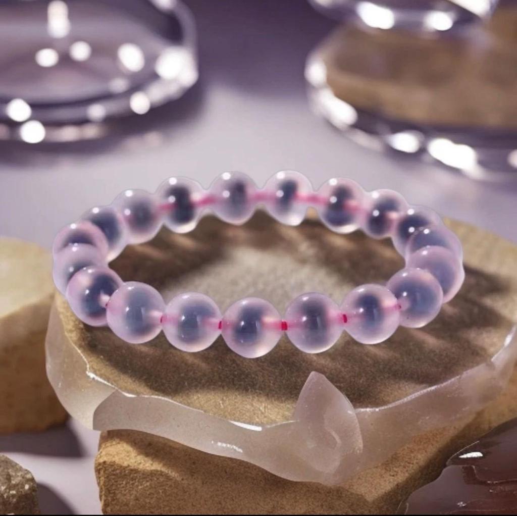 Bracelet de Perles en Agate Naturelle et Cristal Autrichien - Bijou Vintage Haut de Gamme pour Femme