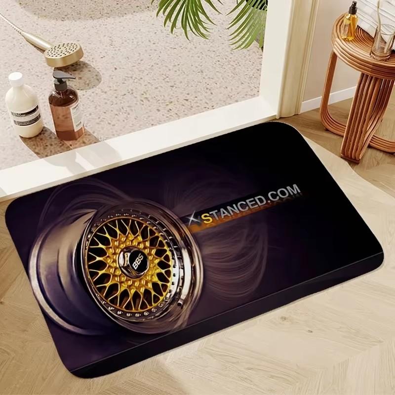 BBS Bath Mats Washable Non-slip Kitchen Mat Balcony Room Rug Carpet Home Foot Bathroom Doormat Entrance House Hallway Decoration