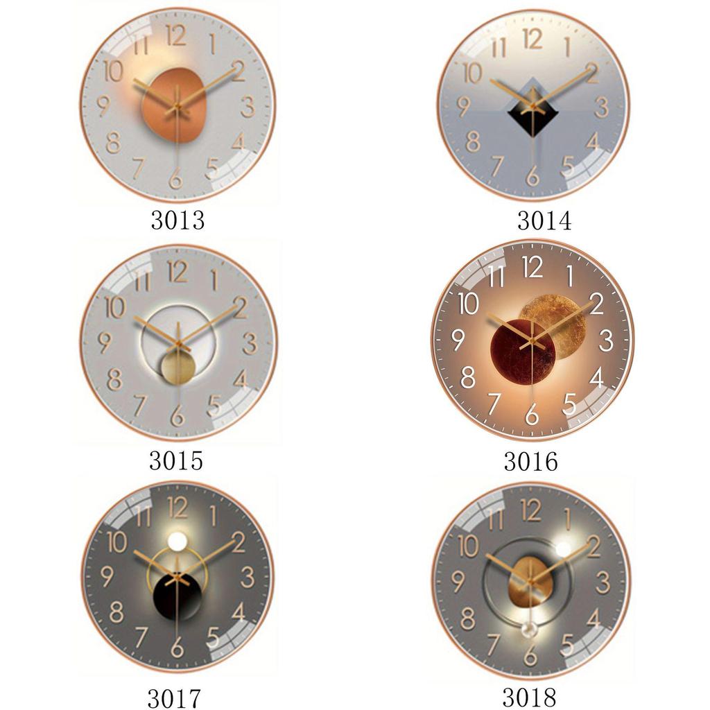 12-Inch Minimalist Light Luxury Wall Clock - Silent Decorative Clock for Home, Living Room or Bedroom