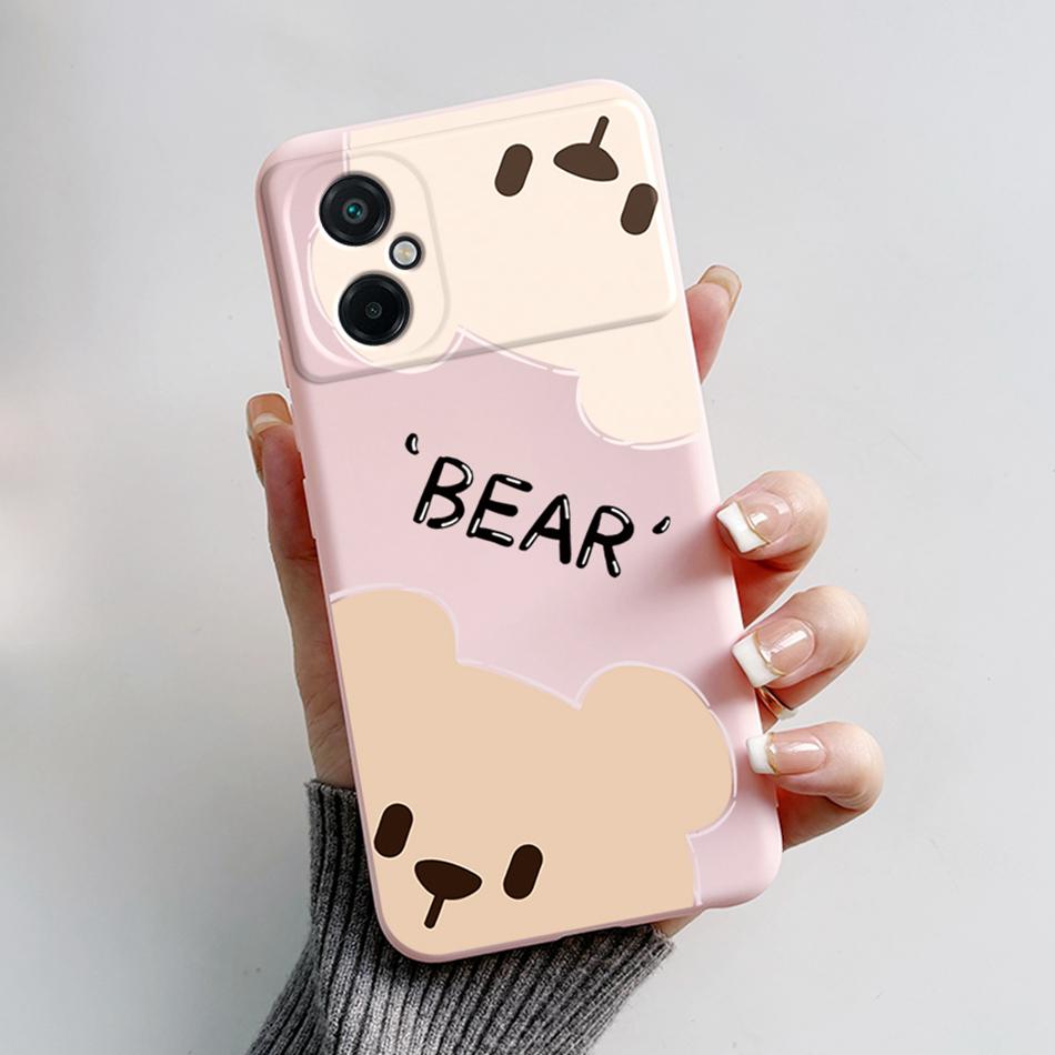 Case For Xiaomi Poco M5 M5S Cute Cat Cartoon Frog Soft Smooth Liquid Silicone Back Cover Phone Shell For PocoM5 M5 S Bumper Capa