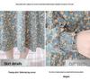 Goddess Style Slimming Ruffled Floral Tea-length Dress