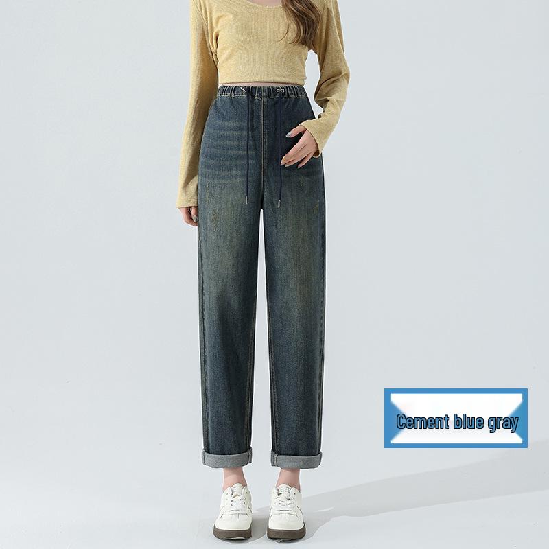 

Джинсы-гаремы на кулиске для беременных больших размеров - Повседневная одежда на весну/осень для ранних сроков беременности 6XL