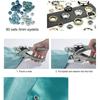 Professional 1/8 And 3/16 Inch Hole Punch Pliers Set For Leather Paper And Fabric Crafting Projects With Silicone Handle