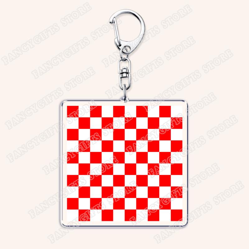 

Abstract Portugal Ceramic Tile Patterns Keychains for Accessories Mediterranean Geometric Keyrings Jewelry Fans Friends Gifts