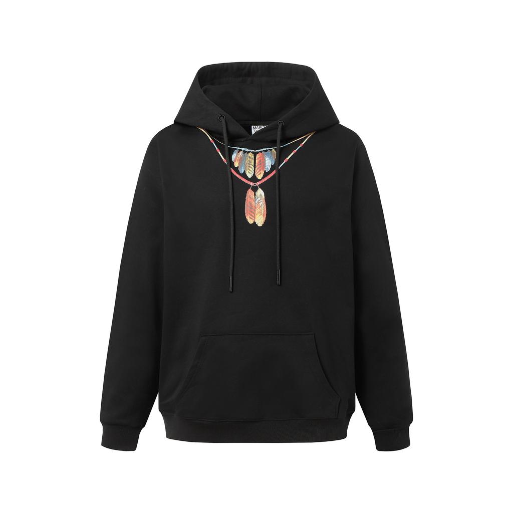 Sudadera MB Color Pluma Alas Fantasma Marcelo Marca de Moda Año de la Serpiente Relámpago Sudadera con Capucha para Pareja