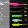 2pcs With Tail Flasher Soft Lure 13CM Length Fishing Lure Versatile TPR Lure For Snapper