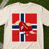 Erling Haaland T-Shirt,Norwegen Fußball T-Shirt,Lustiges Bräutigam Haaland Nr. 9 Fußball Meme,Geschenk für Männer,Weltcup Fan Anime