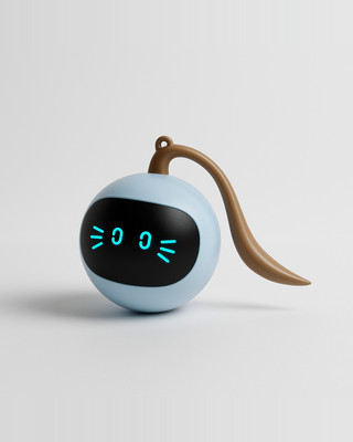 Smart Interactive Cat Toy Colorful LED Self Rotating Ball Electric Cat Kitten Playing Ball Cat Training Products