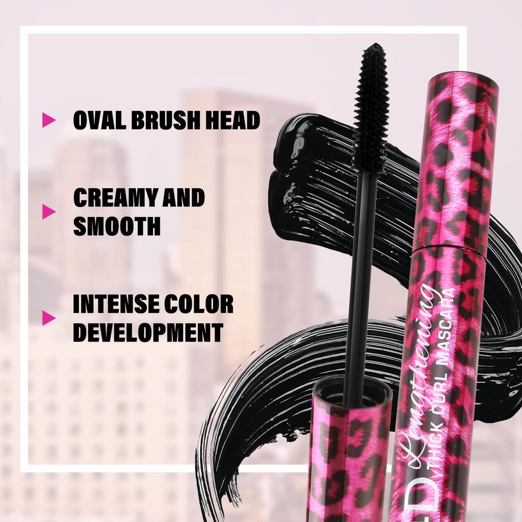 Boobeen Liquid Eyeliner and Mascara Set: Black Eyeliner, Waterproof Flash Mascara for Volume & Length, for Deep, Glamorous Eye Makeup