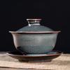 Gold-Inlaid Longquan Celadon Gaiwan Tea Set