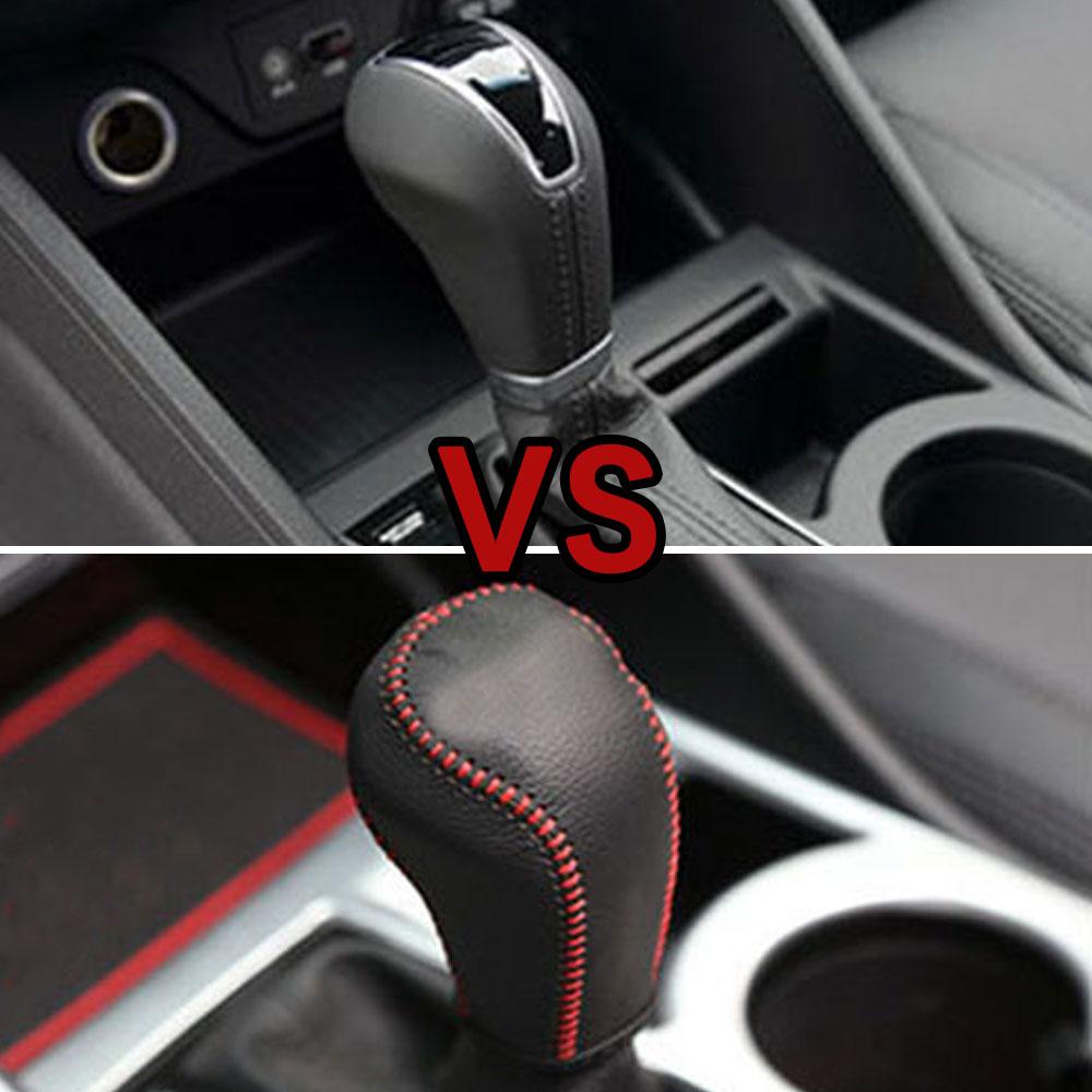 For Hyundai Tucson 2015 2016 2017 2018 AT Gear Shift Knob Cover Gear Shift Collars Leather Interior Protector Accessories