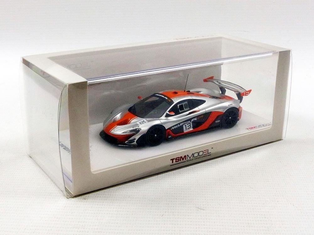 TrueScale Miniatures Scale McLaren 2015 Finished Model 1/43 P1-GTR #13 Silver/Orange
