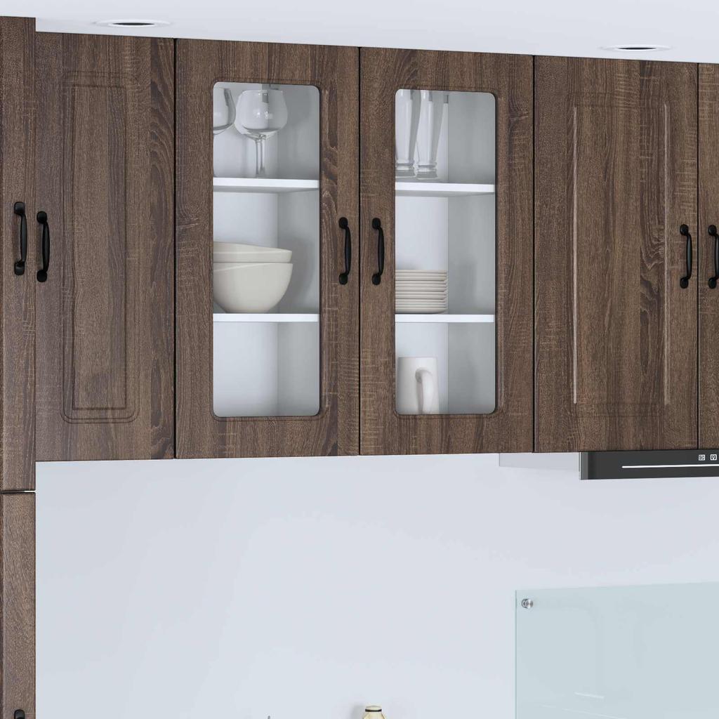 Dishwasher Front Panel Kalmar 2 pcs Brown Oak Effect