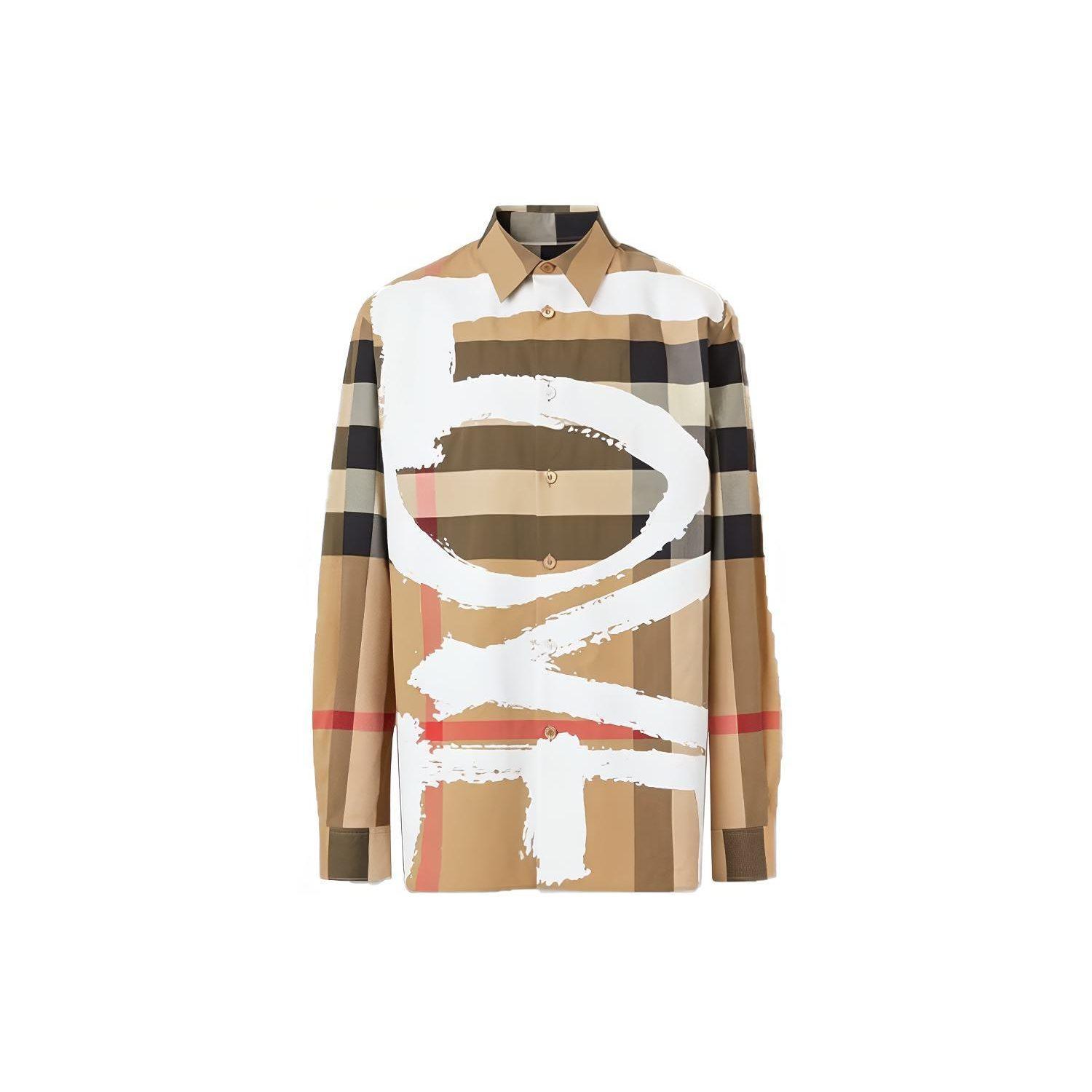Burberry Shirt Fall Men`s Archive Beige