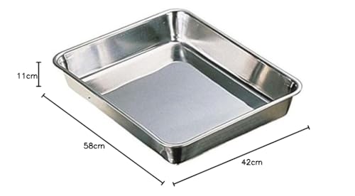 Oya Metal CLO Square Tray, Stainless Steel, Made In Japan, Tsubame-Sanjo, Storage Container, Commercial/Restaurant Use, 3-Piece Capacity, 021008