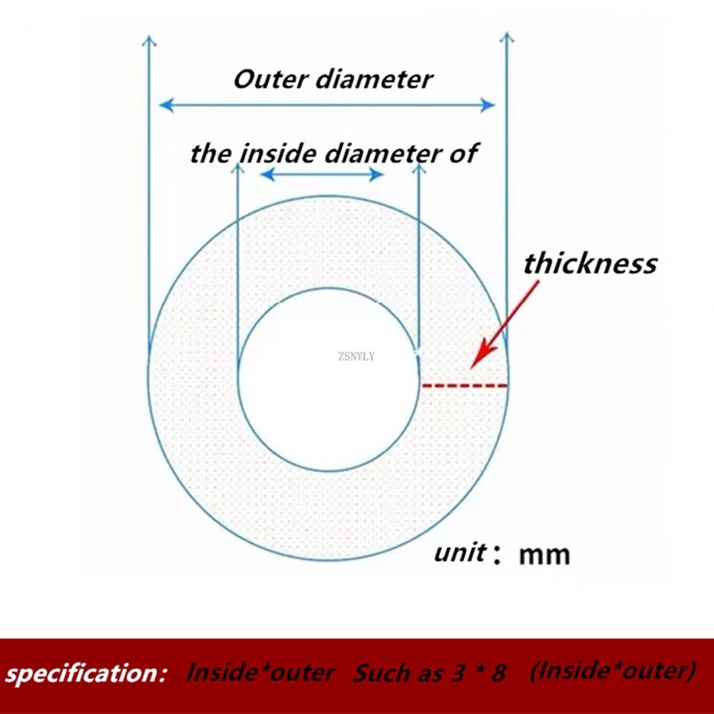 Transparenter Silikonschlauch, Lebensmittelqualitätsrohre, Gummischlauchschläuche, Aquariumschlauchpumpe, 4 mm, 6 mm, 8 mm, 10 mm, 12 mm
