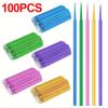 100 Pièces Coton-tige Jetables Pour Application Facile Et Précise D'adhésif Pour Cils Greffage Utilisés Pour Le Maquillage Et Le Nettoyage Des Cils