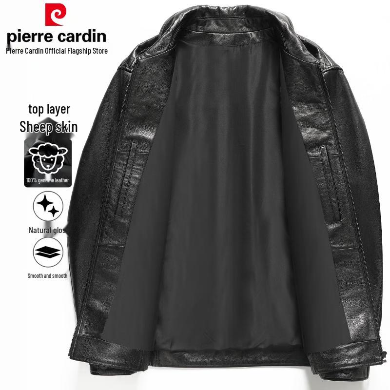 Pierre Cardin Men's Genuine Sheepskin Leather Jacket
