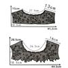 Black And White Organza Embroidery Collar Lace Mesh Lace Diy Sewing Decoration With Clothing Accessories