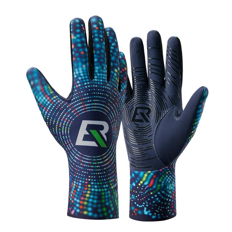 ROCKBROS Cycling Long Finger Gloves Mountain Road Cycling Gloves Full Finger Lengthened Wrist Guards Bike Gloves For Winter S