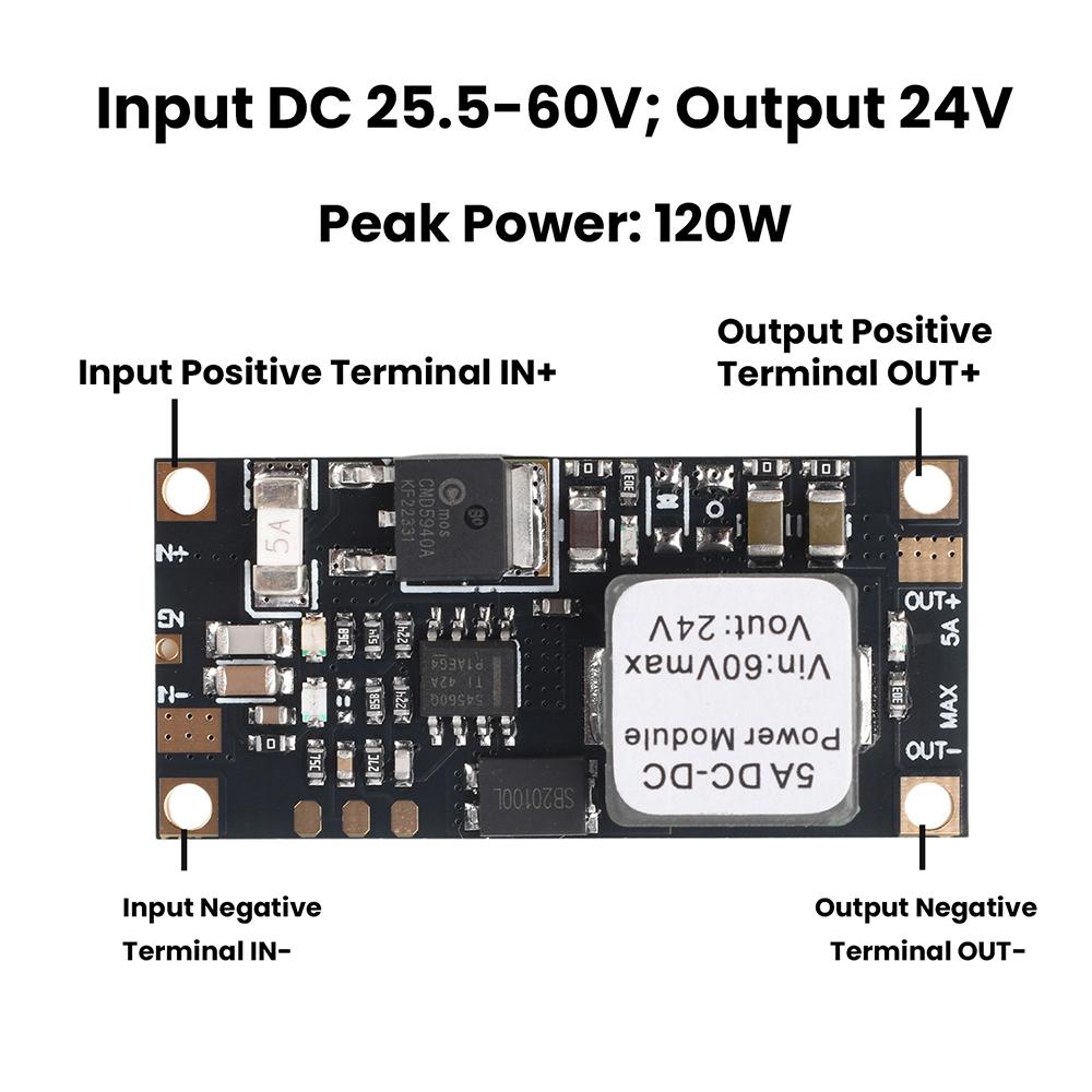 

5A DC-DC Step down Power Module Buck Converter 7.5-60V To 6V 7.4V 8.4V Output Voltage Regulator Low ripple low heat anti reverse