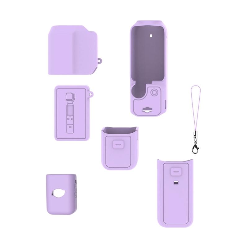 Flexible Silicone Case Skin for Pocket 3 Camera Cover Protector Precise Cutout and Enhanced Grip Suitable for Vloggers