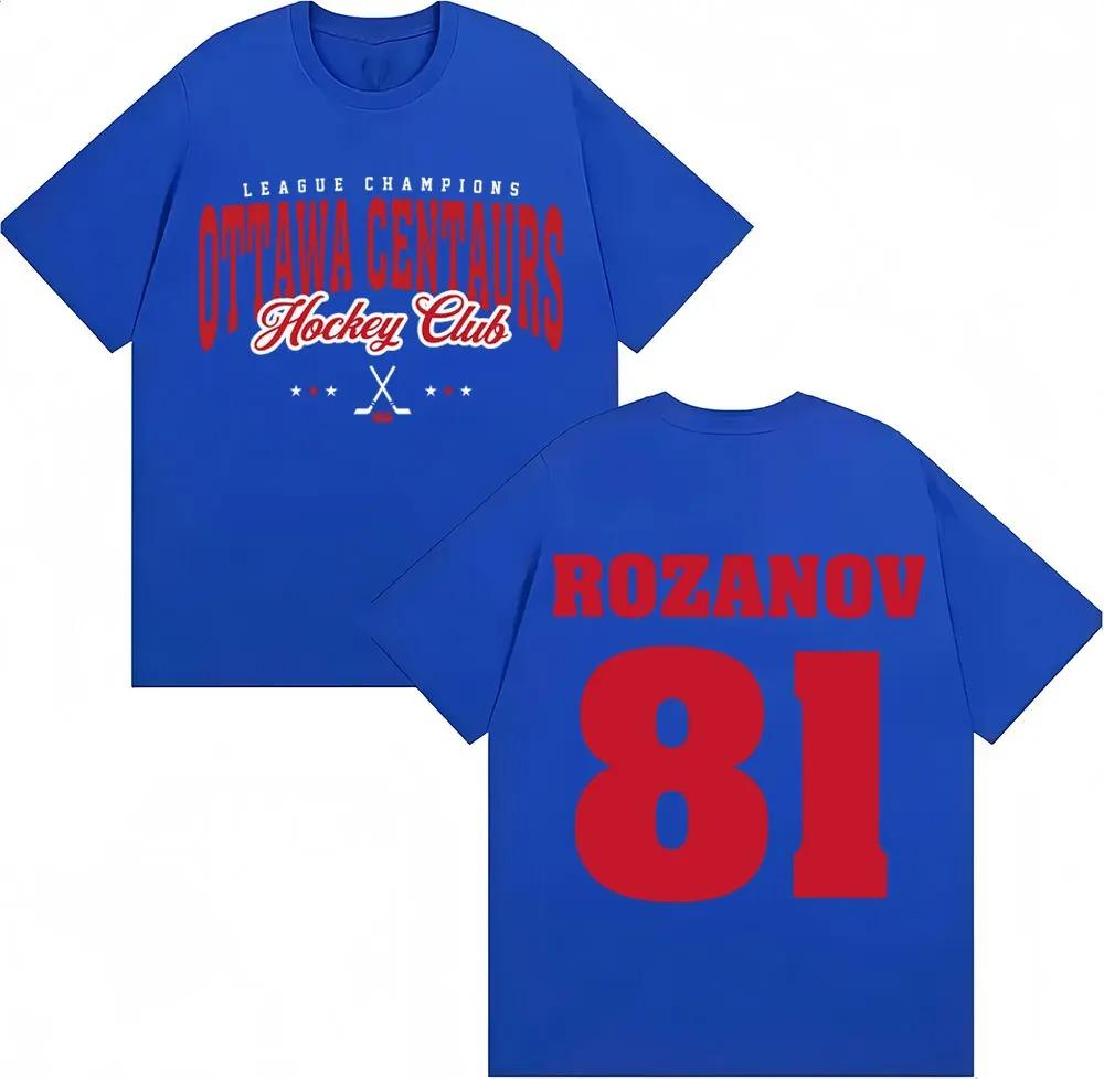 TV Heated Rivalry Ilya Rozanov 81 Graphic T Shirts Ottawa Centaurs Fashion Retro Short Sleeve Men Women Oversized Cotton Tshirt