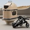 Passeggino per Animali in Lega di Magnesio Ultraleggero Pieghevole Trasportino per Cane Gatto Carrellino da Viaggio Portatile per Chihuahua Passeggino da Passeggio all'Aperto per Cani e Gatti