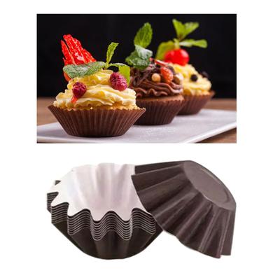 Pack of 50 Safe Food Grade Inks and Paper Grease Proof Cupcake Liners Holiday Party Mini Paper Baking Cups